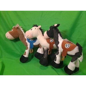Lot Of 3 Disney Parks Toy Story  Race Horses - #3, #5  & #6 Plushes/Disney Parks